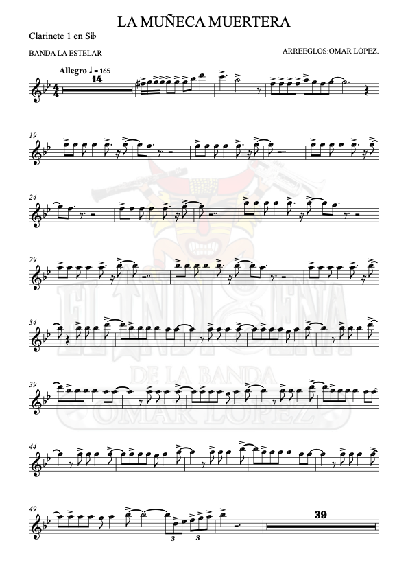 La imagen puede contener una previsualizacion de una partitura